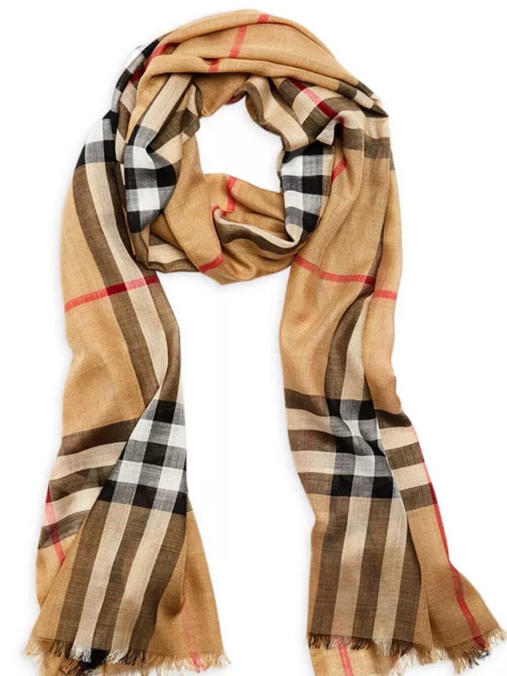Burberry sheer scarf (flaws) small holes - Picture 2 of 3